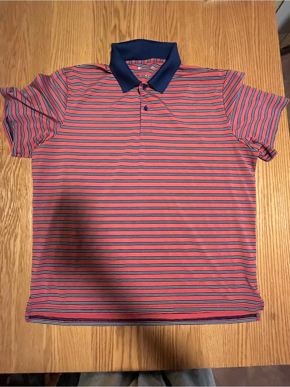 Bonobos Shirt Men Size XL Stripe Golf Polo Flex Slim Fit Performance Pullover